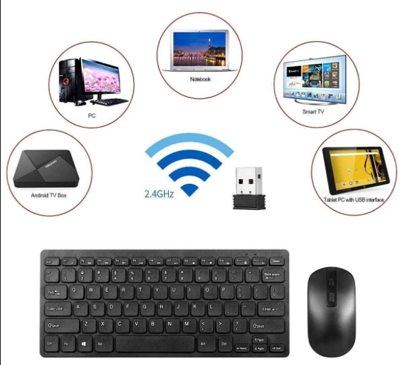 WİBY Mini Kablosuz Klavye Mouse Set
