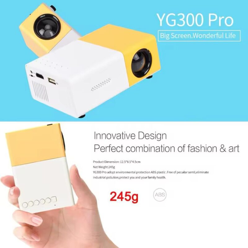 Taşınabilir Mini Projeksiyon Yg300 Pro - Görsel 5